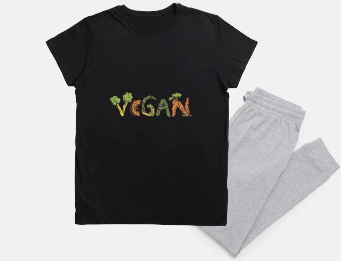 Pyjama vegan , le règne des légumes .