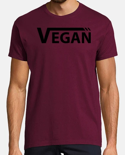 Camiseta Vegan Negra Hombre, manga corta