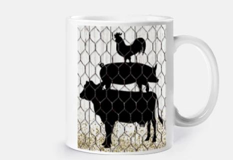 vegan protezione animali senza carne personalizzabile tazza caffè tè latte personalizzabile