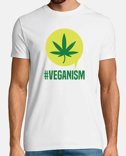 Tee-shirt véganisme ganja marijuana