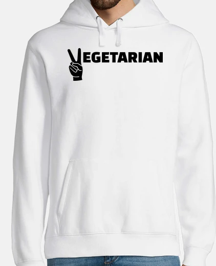 Hoodie vegetarian peace