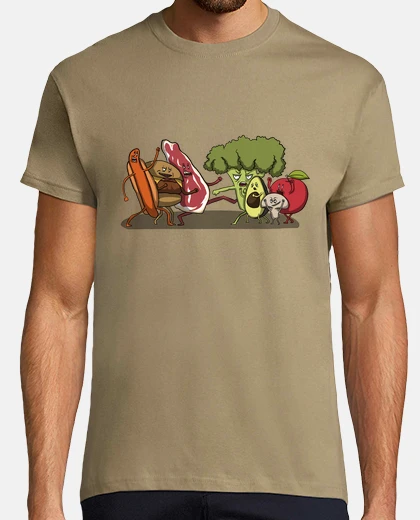 Tee-shirt végétariens vs carnivores