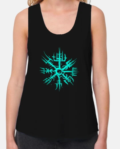 Camiseta vegvisir vikingo símbolo nórdico