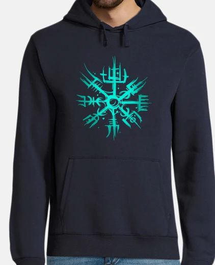 Sudadera vegvisir vikingo símbolo nórdico