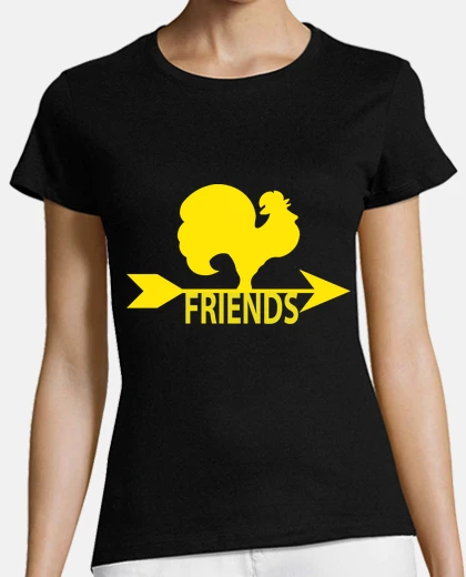 Playera veleta gallo amigos