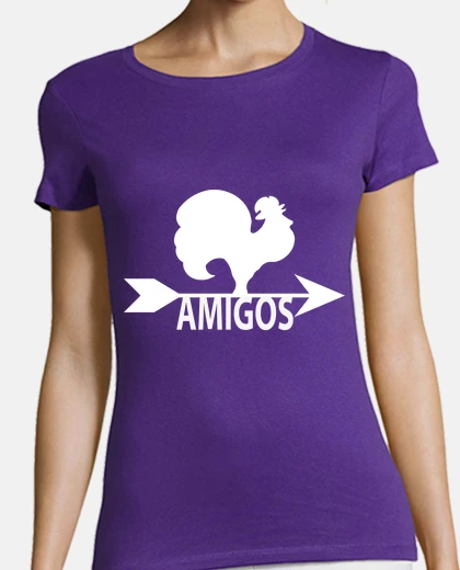 Playera veleta gallo amigos