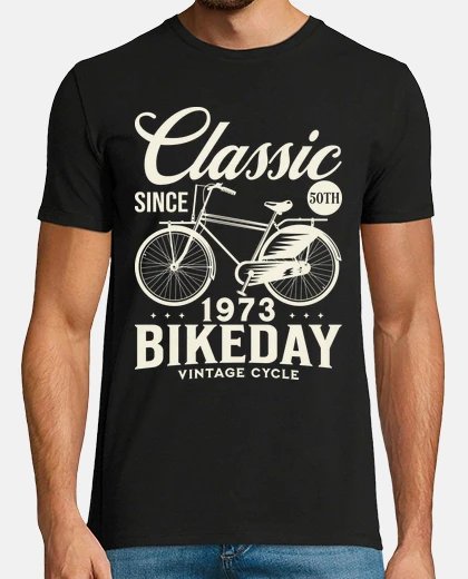 Tee-shirt Vélo 1973 50 Ans Anniversaire Cycliste