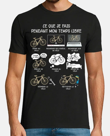 Tee-shirt Velo cycliste humour course