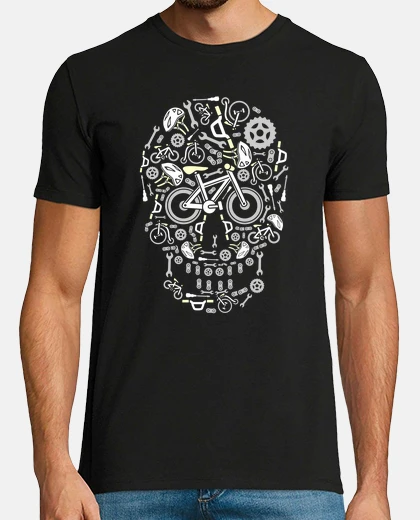 Tee-shirt vélo de crâne 1