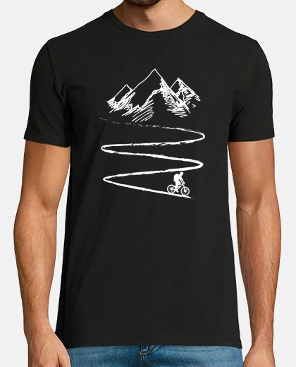 Tee-shirt vélo de montagne cycliste vélo montagnes cadeau
