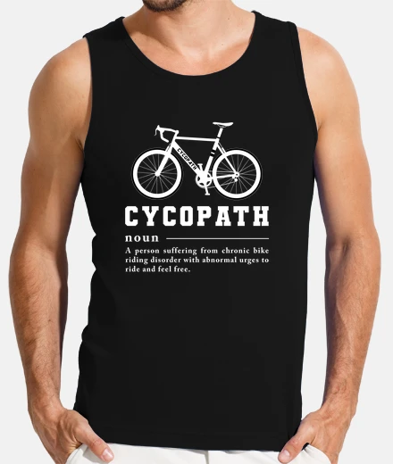 Tee-shirt vélo de route cycliste drôle cycopath