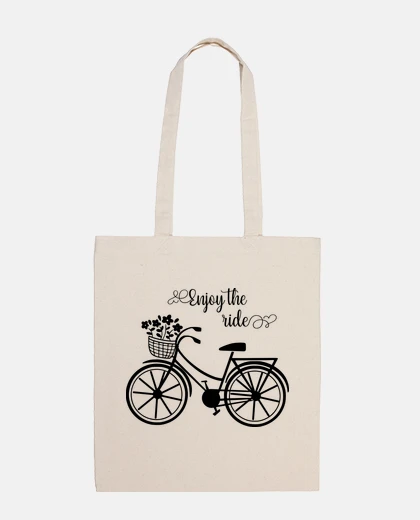 Sac Vélo hollandais de ville fleurs écologique boho sac fourre-tout  