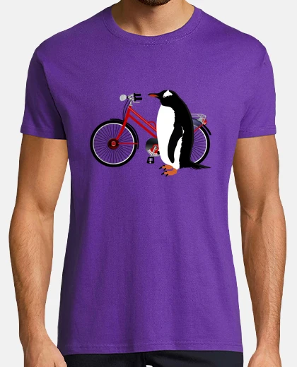 Tee-shirt vélo pingouin