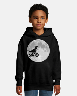 vélo de dinosaure et lune