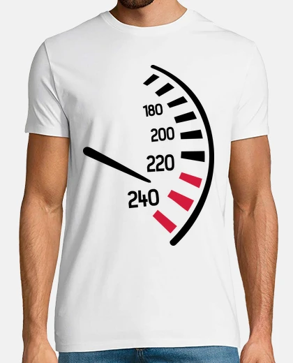 Playera velocímetro de carreras