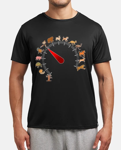 Camiseta Velocímetro Runner Animales Velocidad Running