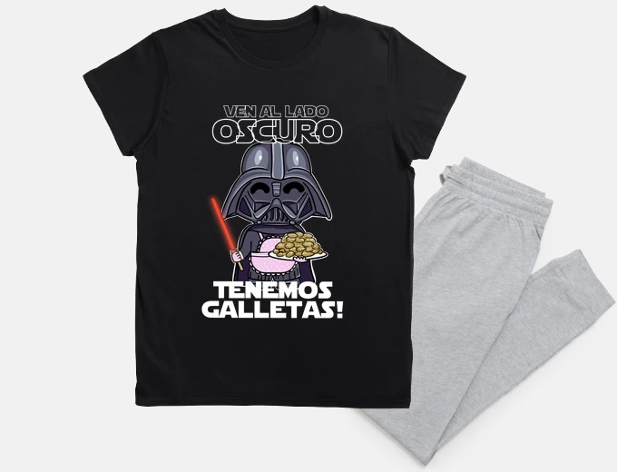 Pijama Ven al lado oscuro, tenemos galletas