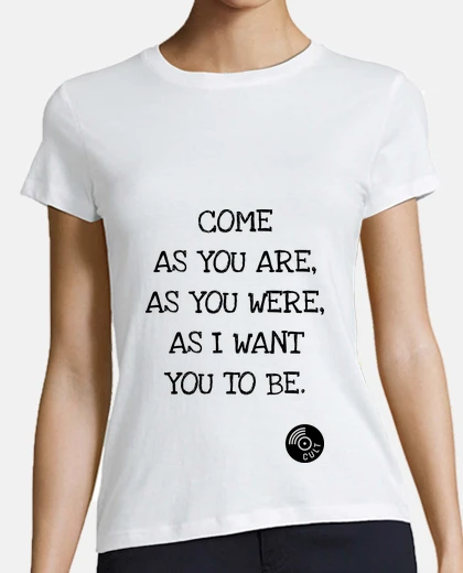 Camiseta ven como eres - nirvana