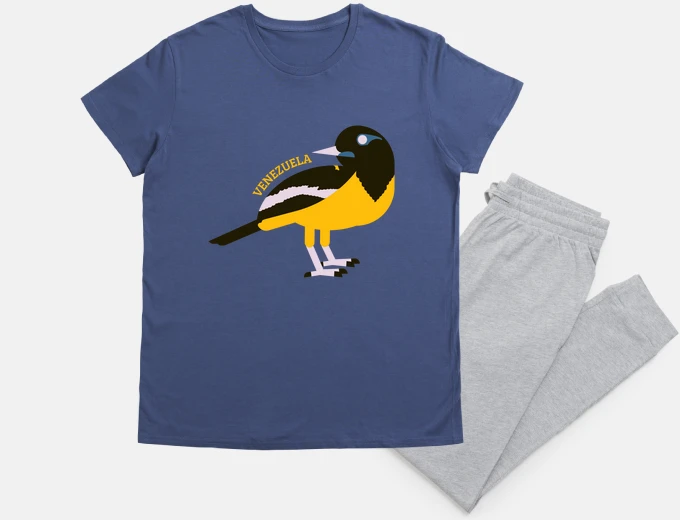 Pajama venezuela toucan flag map