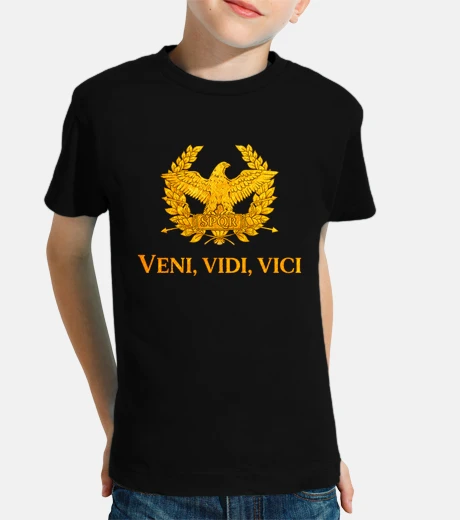 Abbigliamento veni vidi vici frase romani in latino impero romano cesare antica roma
