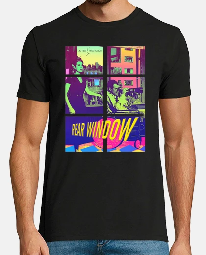 T-shirt vento posteriore di Alfred Hitchcock co