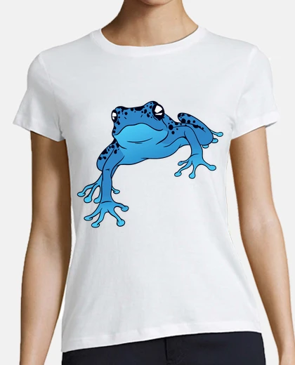 T-shirt ventosa di rana dardo blu