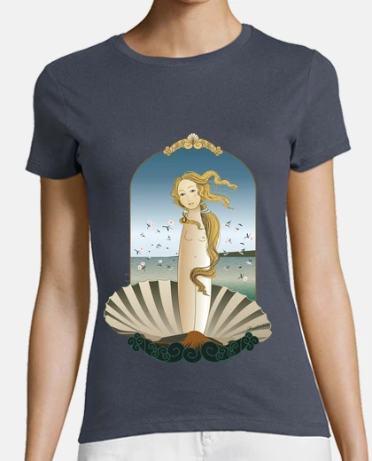 Tee-shirt vénus de botticelli kokeshi  tee shirt  de style