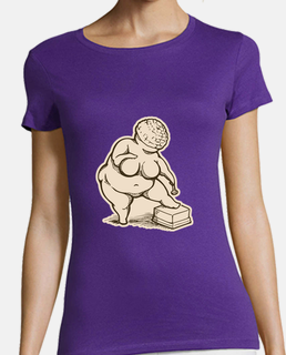 Venus de Gillette Willendorf - camiseta chica violeta