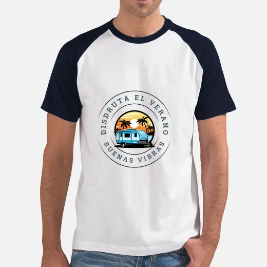 Camiseta hombre, estilo béisbol