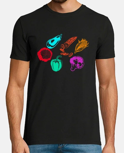 T-shirt verdure grafiche