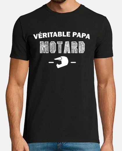 Tee-shirt Véritable papa motard t-shirt