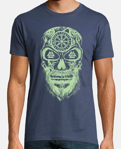 Tee-shirt vert vikings cr&acirc;ne