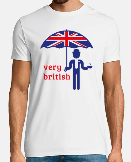 T-shirt Very British Gentleman - Union Jack