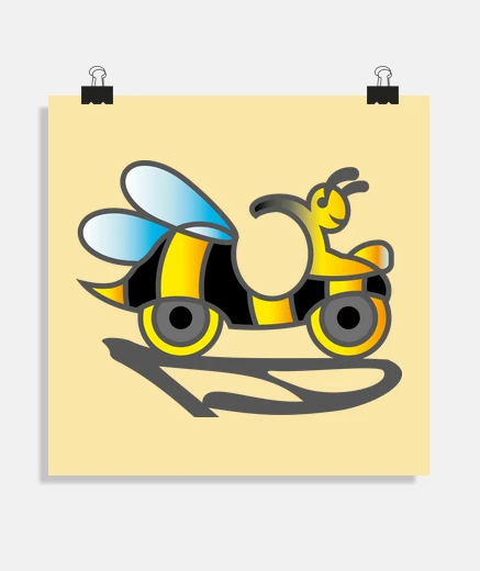 Poster vespa design guêpe piaggio original