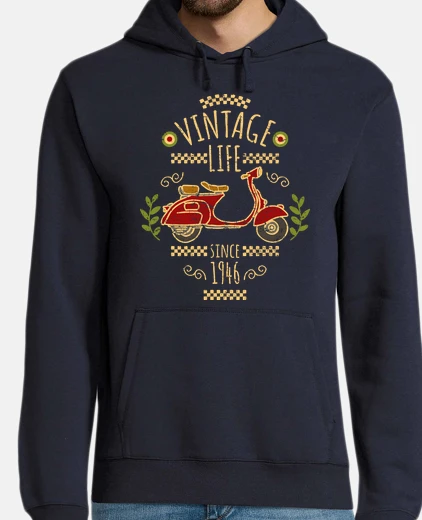 Hoodie vespa vintage life 1946