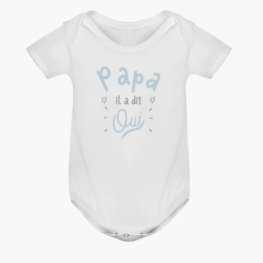 Vetements Enfant Papa Il A Dit Oui Cadeau Tostadora Vetements Enfant Papa Il A Dit Oui Cadeau Tostadora