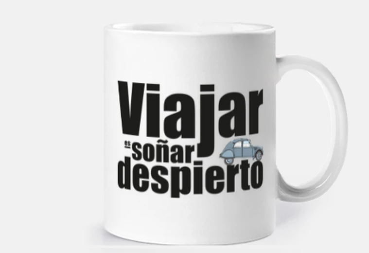 Taza Viajar es soñar despierto - 2cv