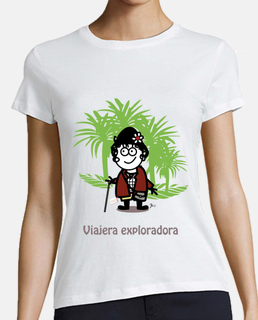 Viajera exploradora-camiseta mujer