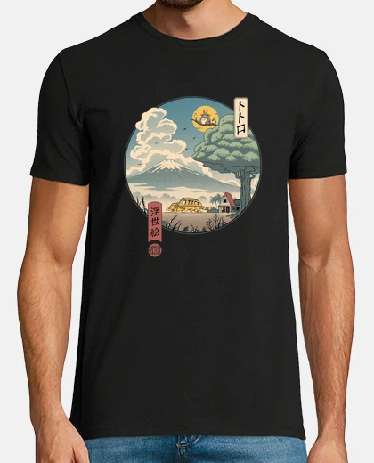 T-shirt vicini ukiyo e shirt uomo