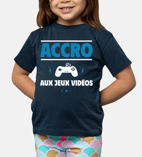 Kids video game addict geek gamer