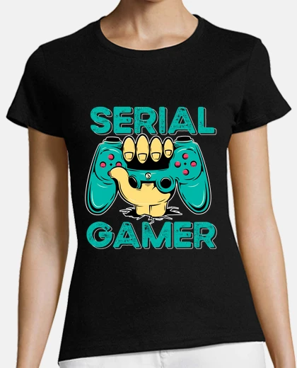 T-shirt videogiochi serial gamer teen geek umor