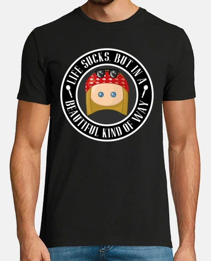 Tee-shirt vie axl suce homme court bords de manches