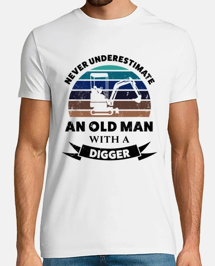Tee-shirt vieil homme avec papa cadeau drôle digg