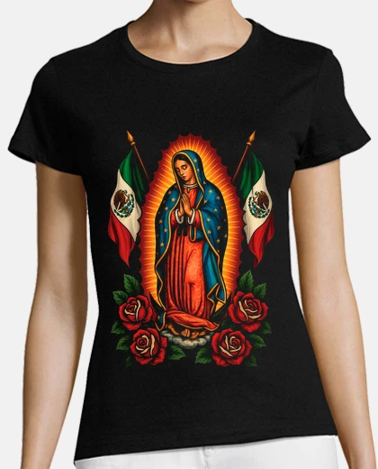 Tee-shirt Vierge de Guadalupe Rosas Mexique