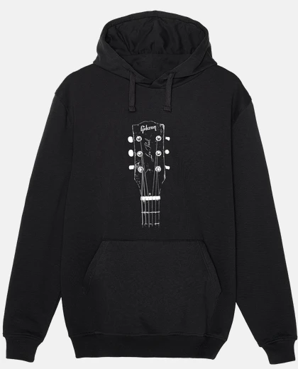 Sweat vieux gibson les paul guitare tête - rock musique