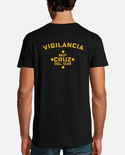 Camiseta Vigilante Cruz del Sur (Vis a vis) (frontal y trasera)