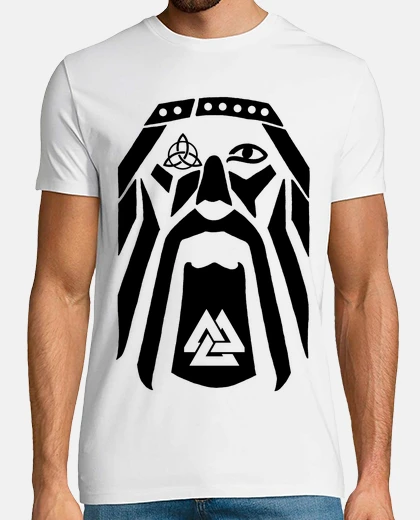 T-shirt viking warrior - black