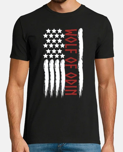 T-shirt Viking wolf of Odin and Valhalla in
