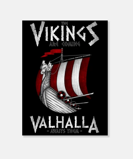Lienzo Vikings are coming