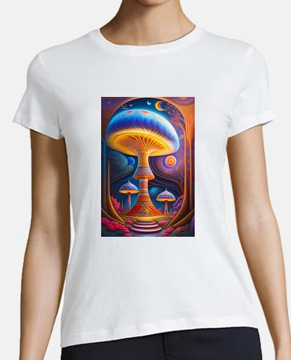 T-shirt villaggio dei funghi magici - style ale